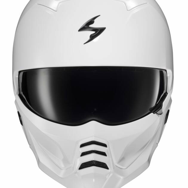 Scorpion COVERT 2 OPEN-FACE Casco Brillante Negro
