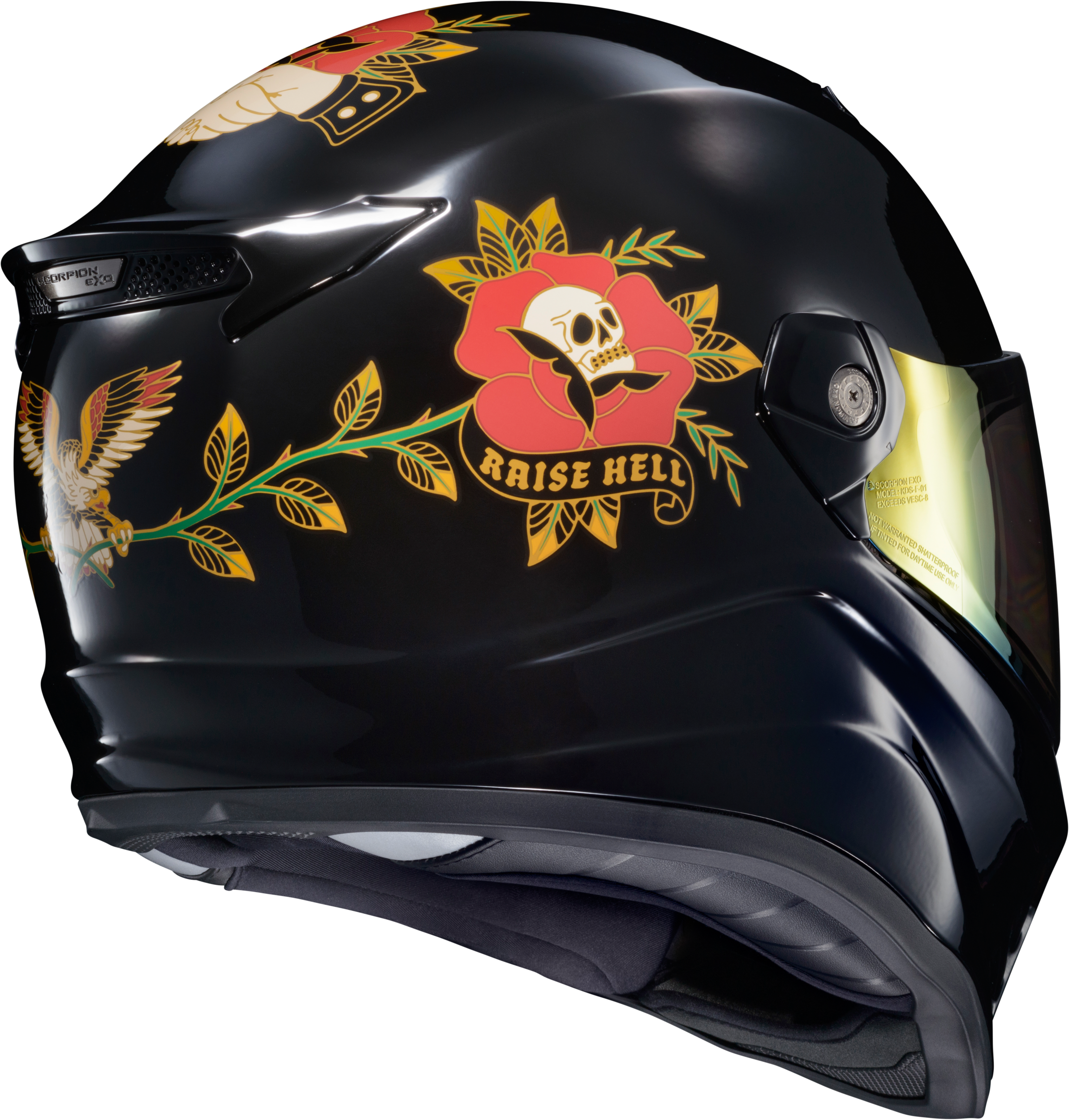 Scorpion COVERT FX FULL FACE Casco THE LITAS 2 Negro