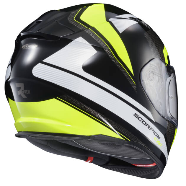 Scorpion RYZER FULL-FACE Casco Brillante Negro