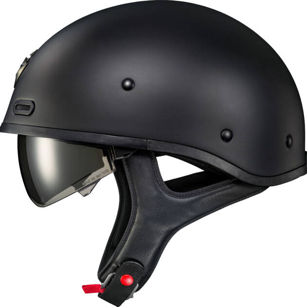 Scorpion COVERT X OPEN-FACE Casco Brillante Negro