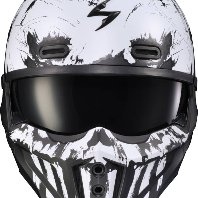 Scorpion COVERT X OPEN-FACE Casco Brillante Negro