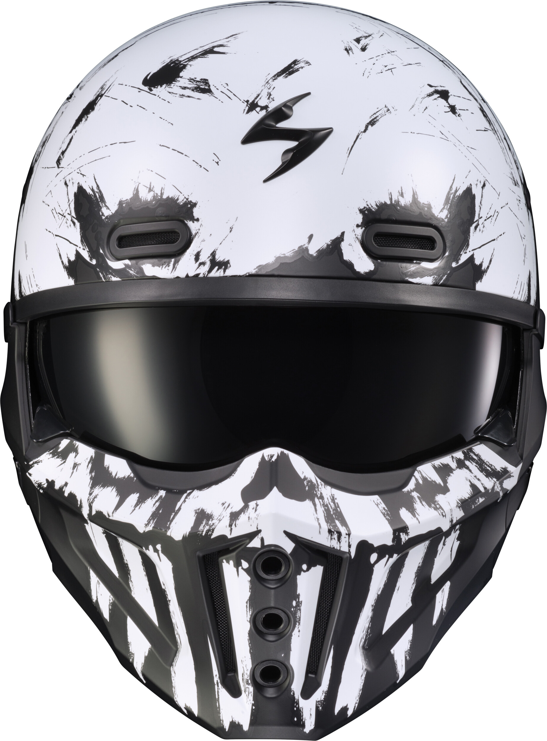 Scorpion COVERT X OPEN-FACE Casco Brillante Negro