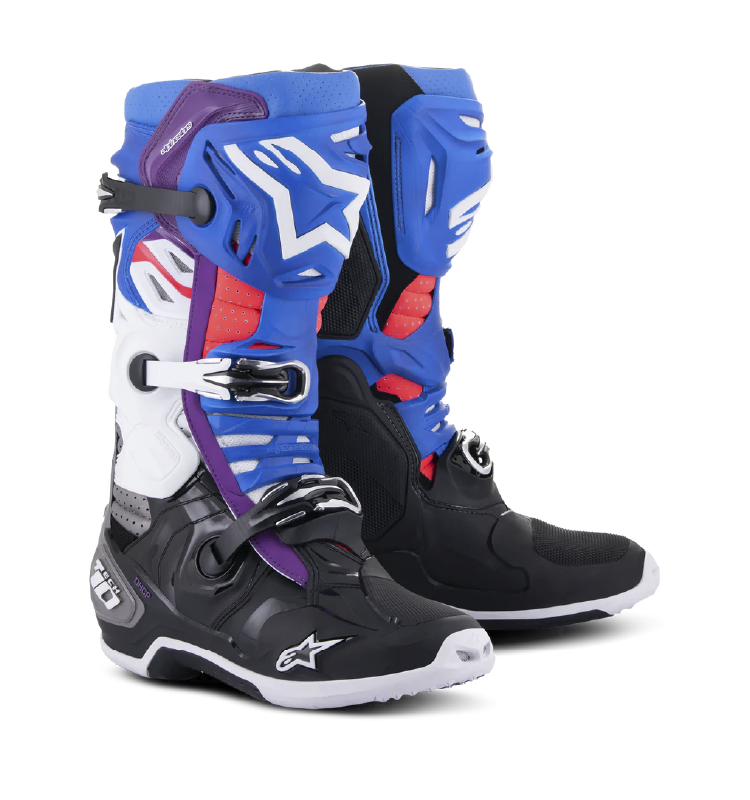 Bota Alpinestars T10 Ventilado Negro/Negro/P/Blanco