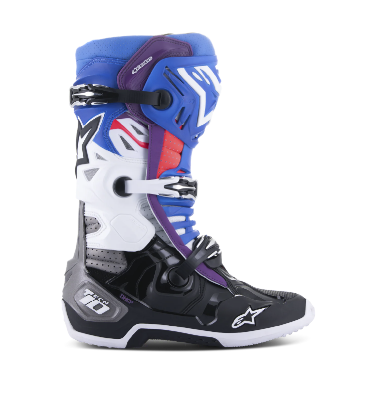 Bota Alpinestars T10 Ventilado Negro/Negro/P/Blanco - Image 2