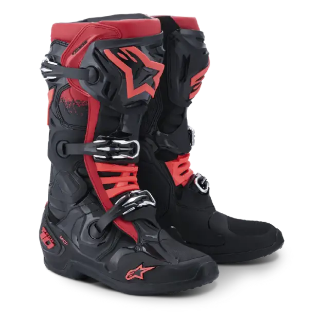 Bota Alpinestars TECH 10 Negro/Rojo