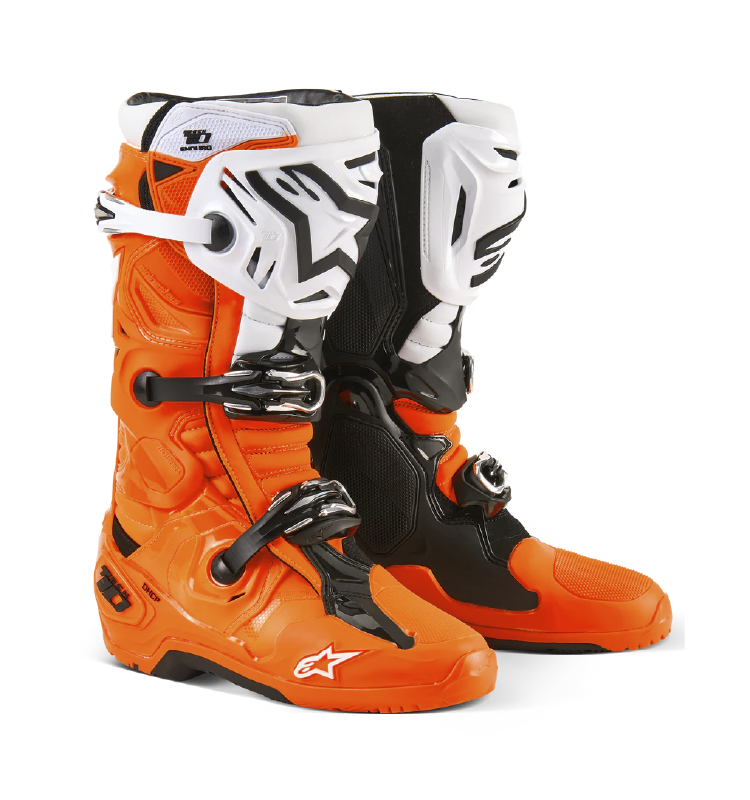Bota Alpinestars TECH 10 ENDURO ORANGE FLUO/BLACK/WHITE