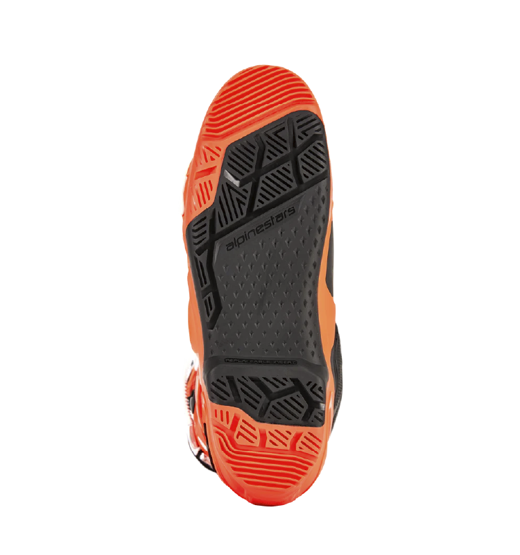 Bota Alpinestars TECH 10 ENDURO ORANGE FLUO/BLACK/WHITE - Image 3