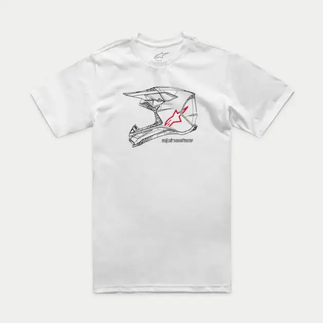 Casco Alpinestars MX Manga Corta Blanco