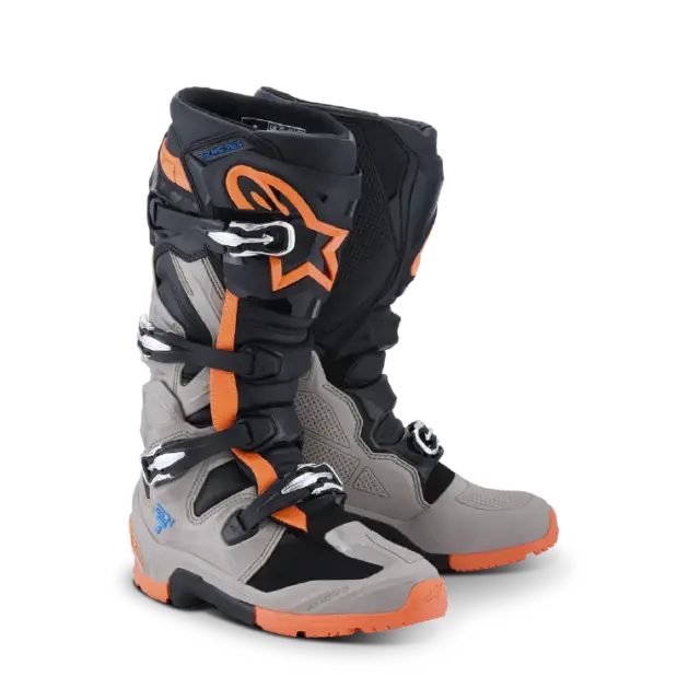 Bota Alpinestars TECH 7 ENDURO Negro/WRM Gris/Naranja FL