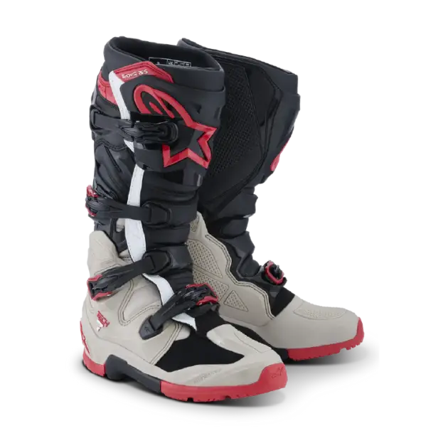 Bota Alpinestars TECH 7 ENDURO Negro/LT GRAY/BRT Rojo
