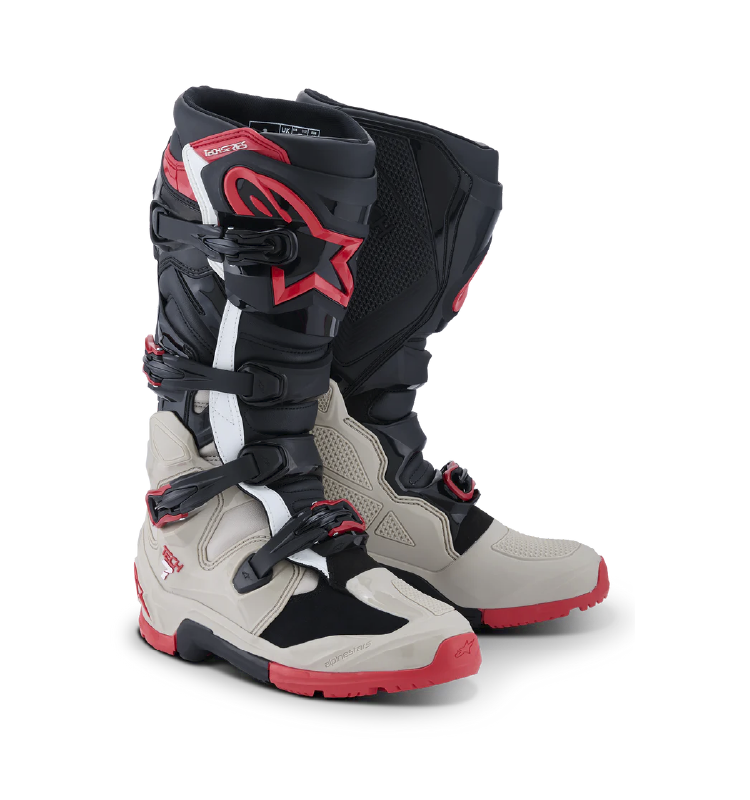 Bota Alpinestars TECH 7 ENDURO Negro/LT GRAY/BRT Rojo