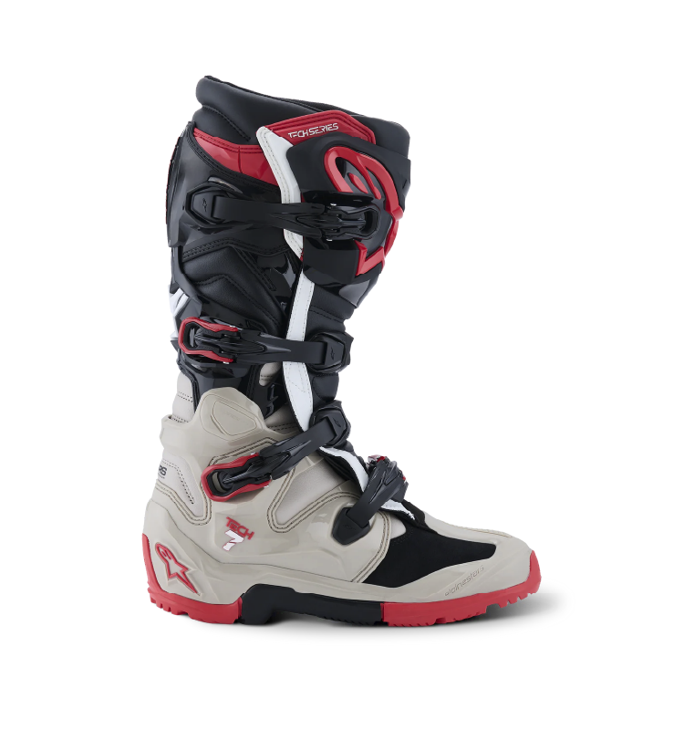 Bota Alpinestars TECH 7 ENDURO Negro/LT GRAY/BRT Rojo - Image 2