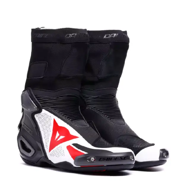 Dainese Axial 2 Air Botas Negro/Blanco/Lava Rojo - 44
