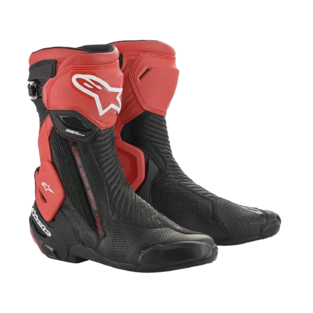 Bota Alpinestars SMX+ Ventilado Negro/Rojo