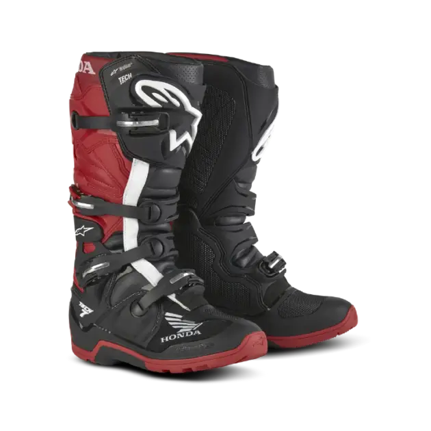 Bota Alpinestars T7 END Drystar Negro/Rojo