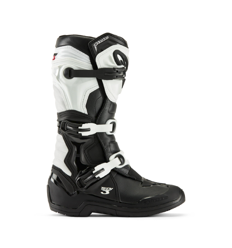Bota Alpinestars 4W TECH 3 Negro/Blanco - Image 2