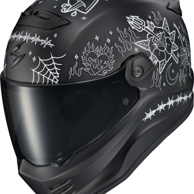Scorpion COVERT FX FULL FACE Casco THE LITAS 2 Negro