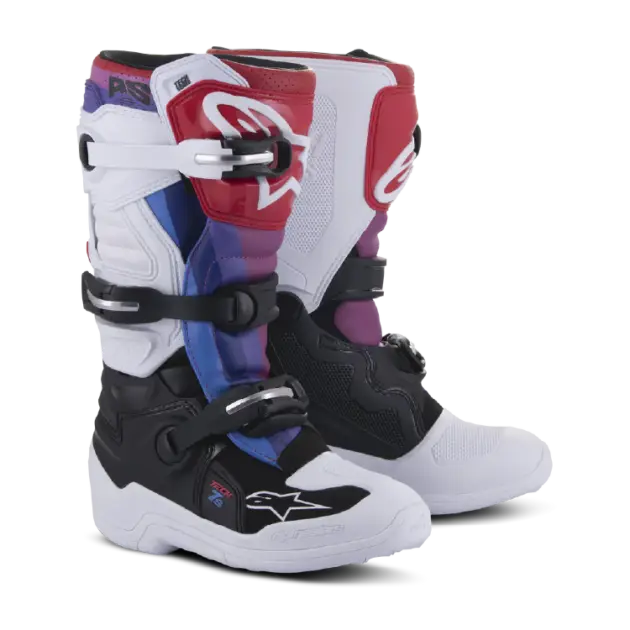 Bota Alpinestars T7S YTH WH/Negro/RB