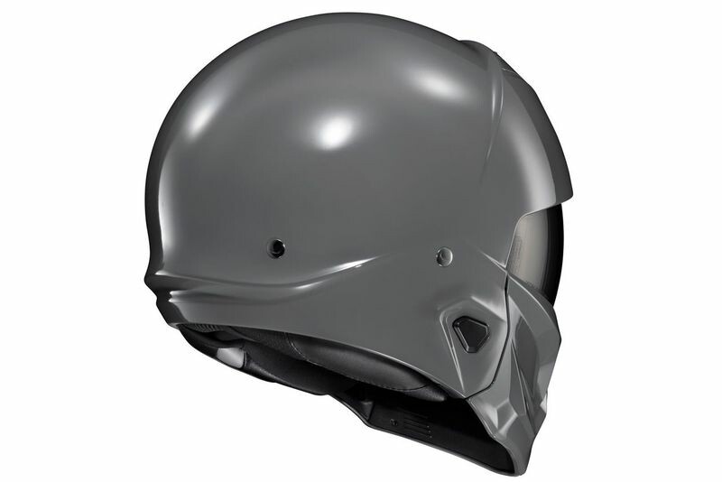 Scorpion COVERT 2 OPEN-FACE Casco Brillante Negro