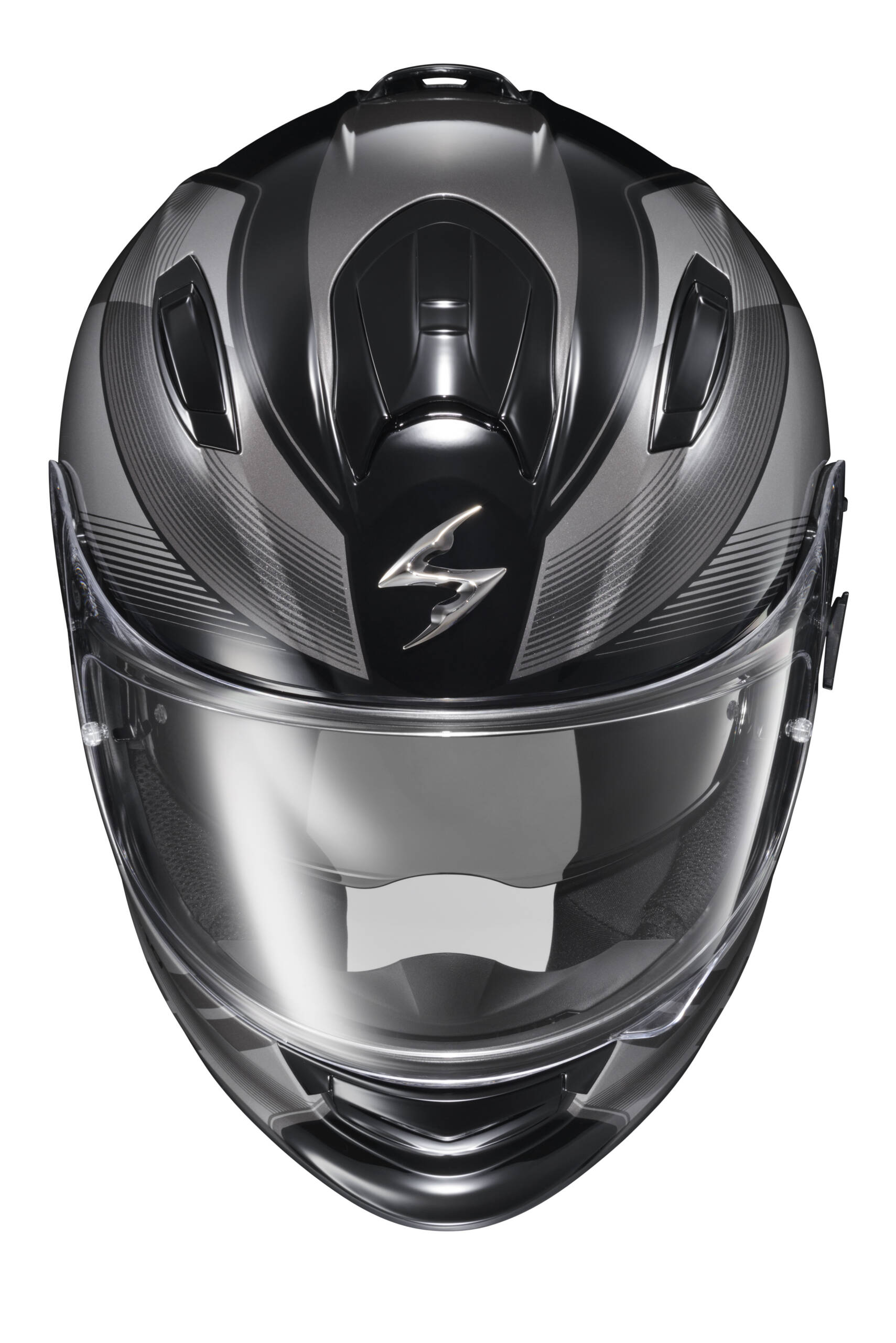 Scorpion RYZER FULL-FACE Casco Brillante Negro