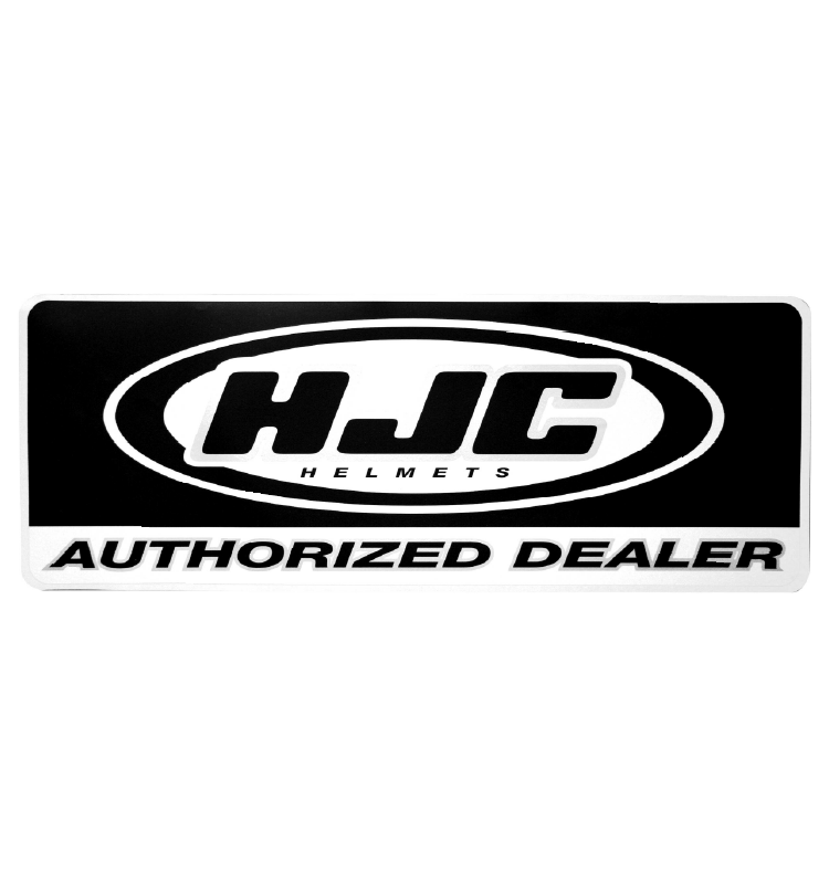 HJC AUTHORIZED DEALER STICKR