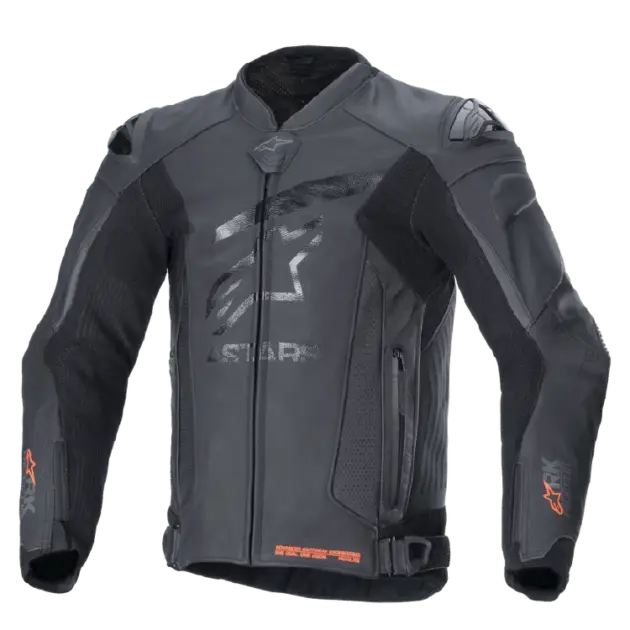 Chaqueta Alpinestars GP PLS V4 RDKNT de Cuero Negro