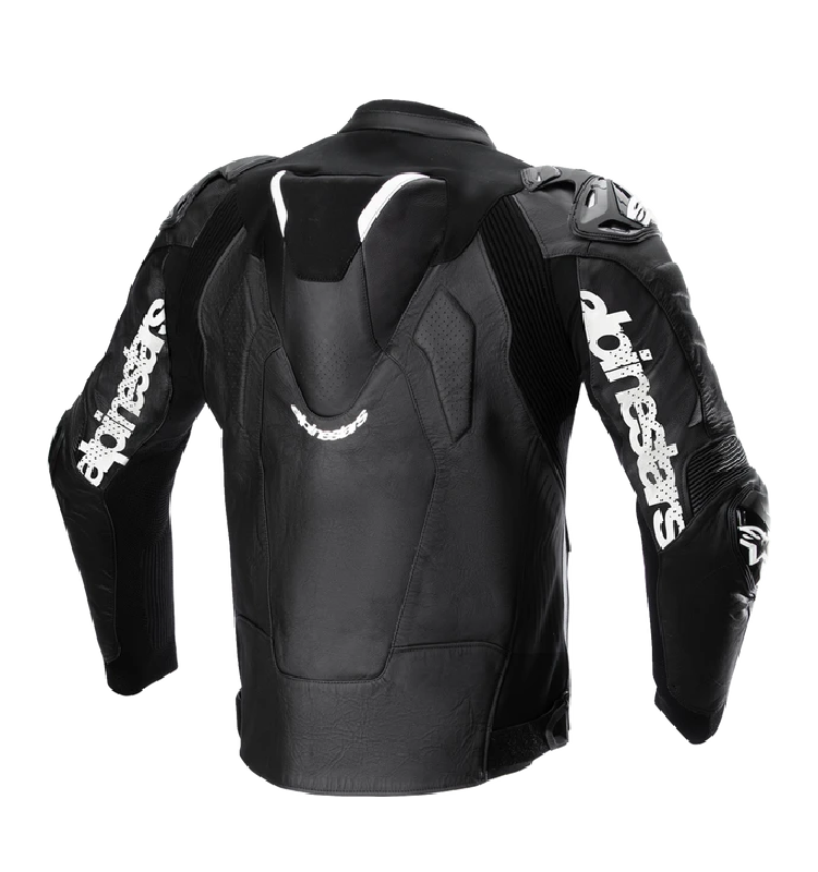 Chaqueta Alpinestars ATEM V5 de Cuero Negro/Blanco - Image 2