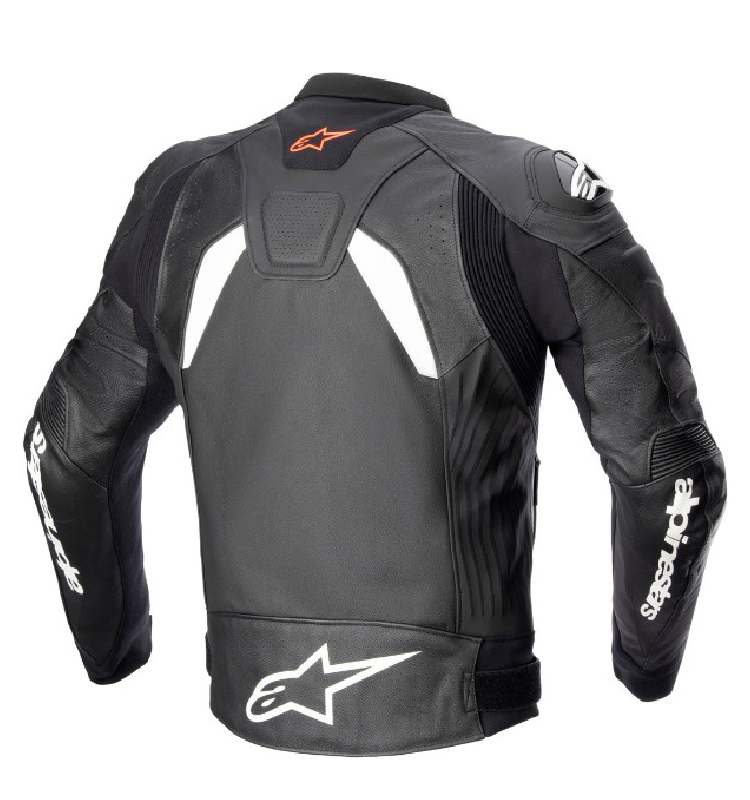 Chaqueta Alpinestars GP+ Rojo V4 de Cuero Negro/Blanco - Image 2