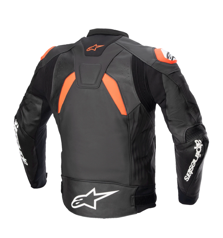 Chaqueta Alpinestars GP+ Rojo V4 de Cuero Negro/Rojo/Blanco - Image 2