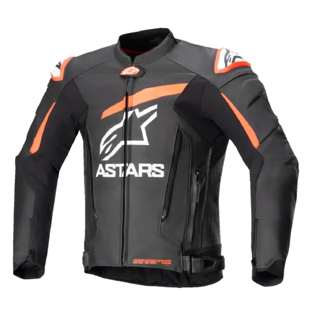 Chaqueta Alpinestars GP+ Rojo V4 de Cuero Negro/Rojo/Blanco