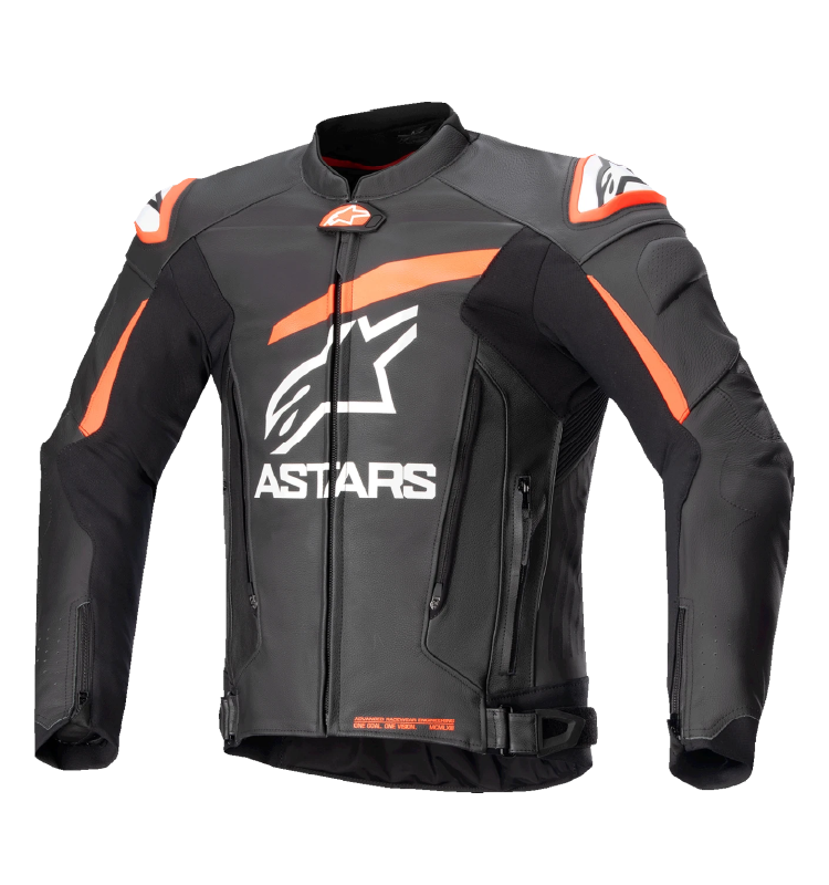 Chaqueta Alpinestars GP+ Rojo V4 de Cuero Negro/Rojo/Blanco