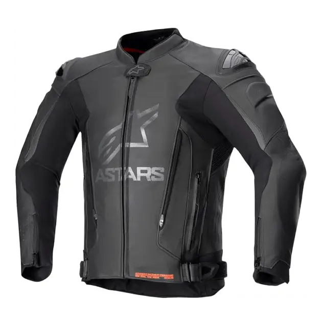 Chaqueta Alpinestars GP+ Rojo V4 de Cuero Negro/Negro
