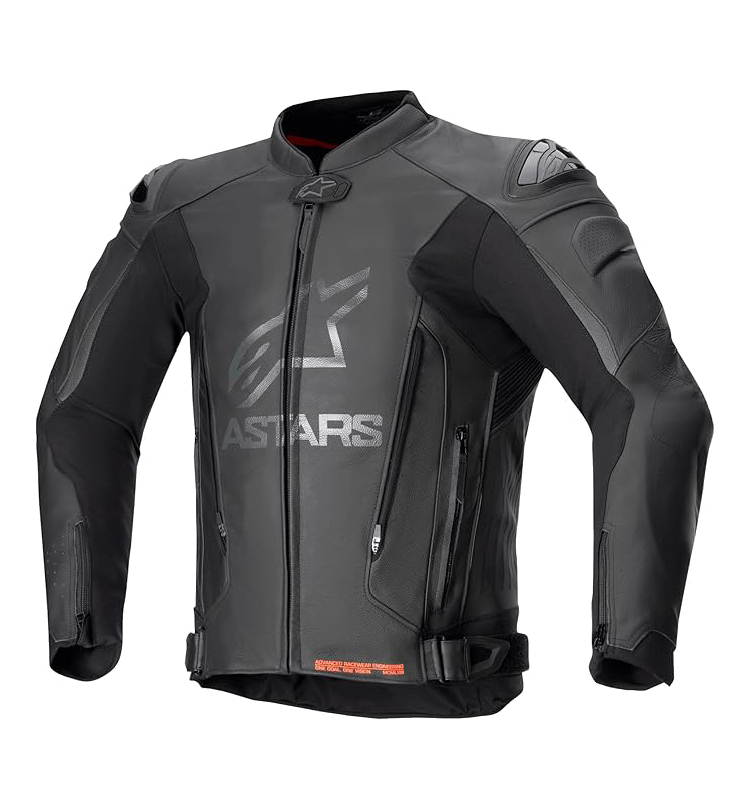 Chaqueta Alpinestars GP+ Rojo V4 de Cuero Negro/Negro