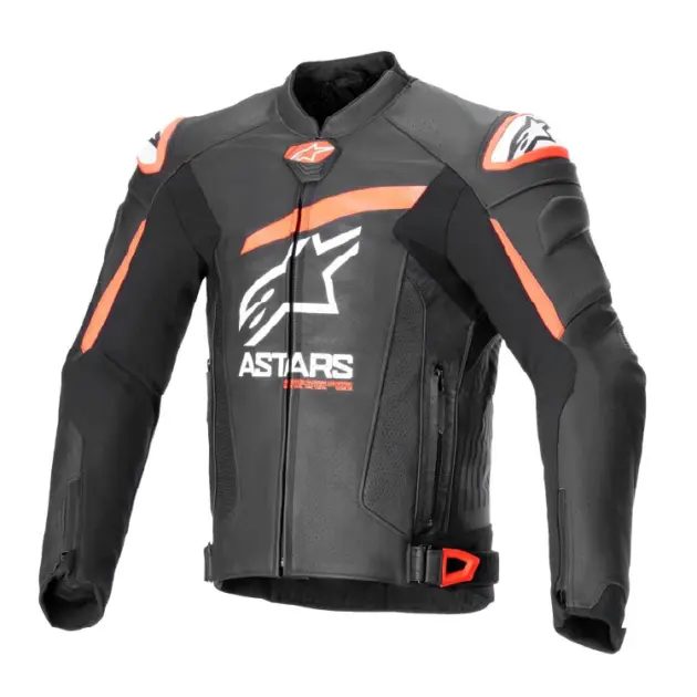 Chaqueta Alpinestars GP+ Rojo V4 AIRFLOW de Cuero Negro/Rojo/Blanco