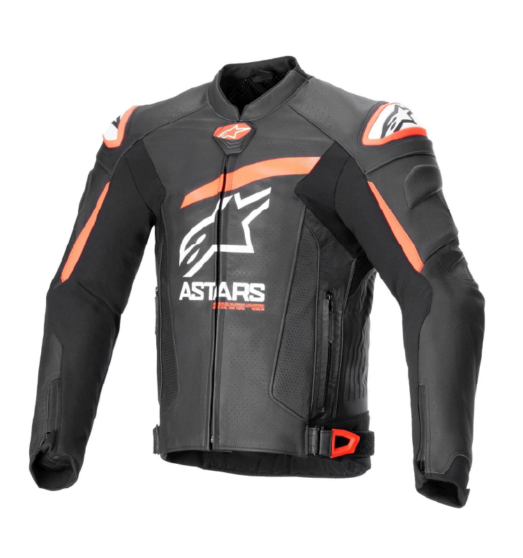 Chaqueta Alpinestars GP+ Rojo V4 AIRFLOW de Cuero Negro/Rojo/Blanco