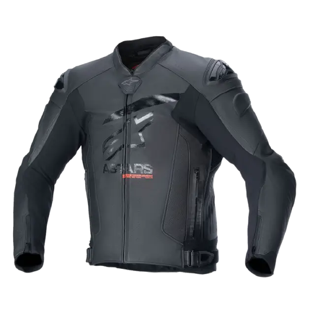 Chaqueta Alpinestars GP+ Rojo V4 AIRFLOW de Cuero Negro/Negro