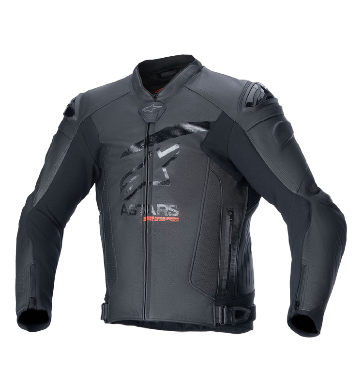Chaqueta Alpinestars GP+ Rojo V4 AIRFLOW de Cuero Negro/Negro