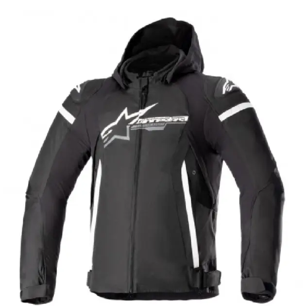 Chaqueta Alpinestars ZACA Impermeable Negro/Blanco