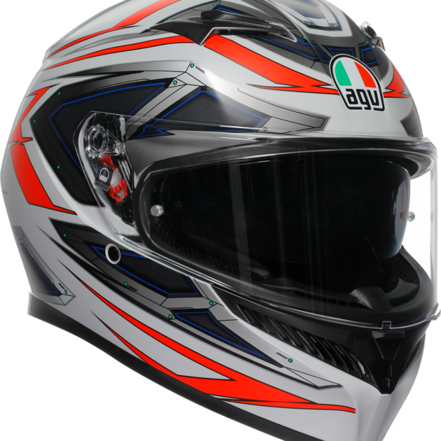 AGV Casco K3 SPACE Mate Blanco/Rojo