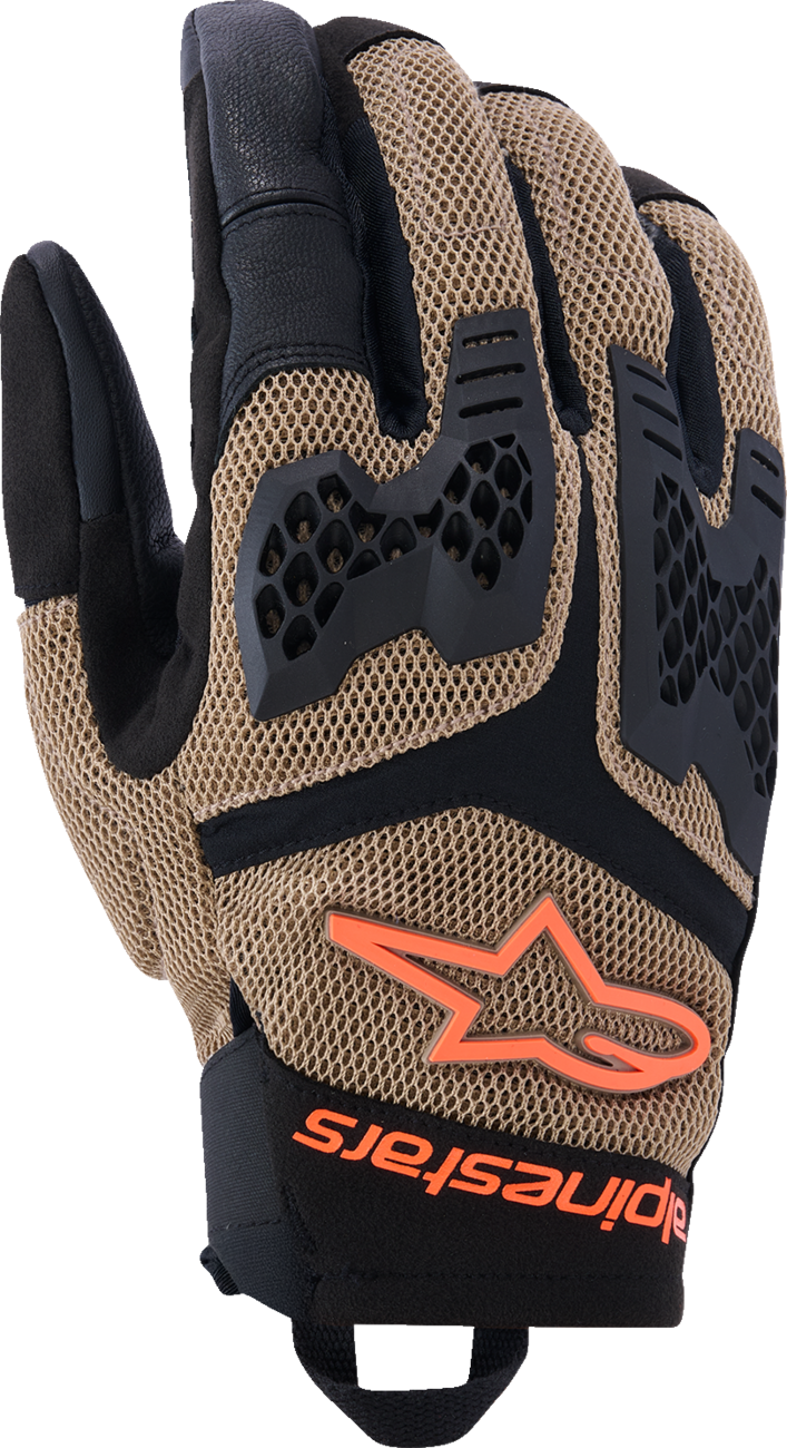Guante Alpinestars MANTI AIR DK KHKI/Negro/Naranja FLUO