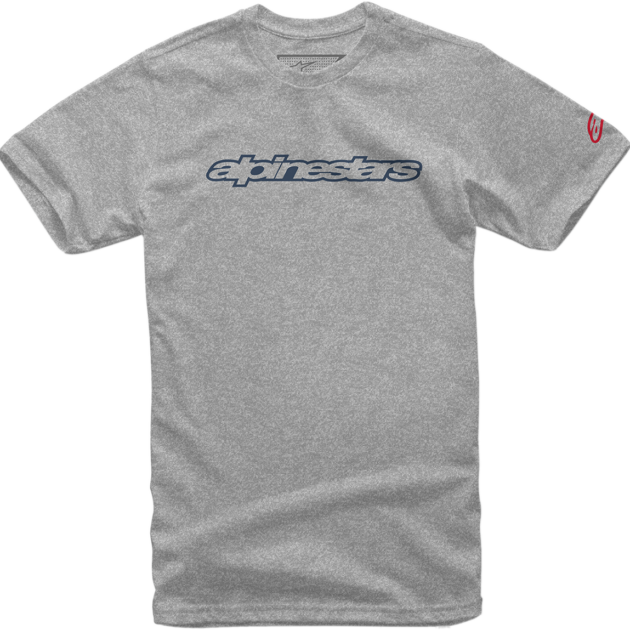 Camiseta Alpinestars WORDMARK Gris/Azul Marino/Rojo
