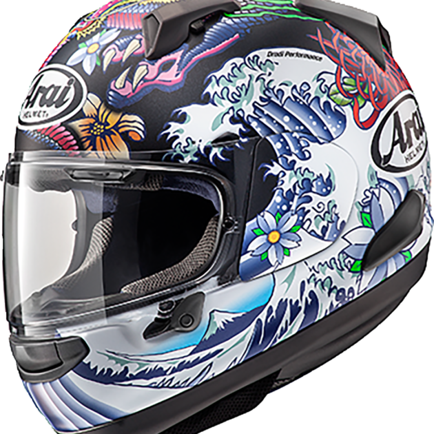 Arai Casco QUANTUM-X ORIENTAL FLAT Negro