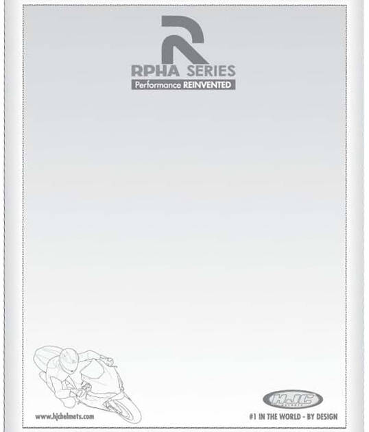 HJC Casco RPHA MIRROR 14"x11"