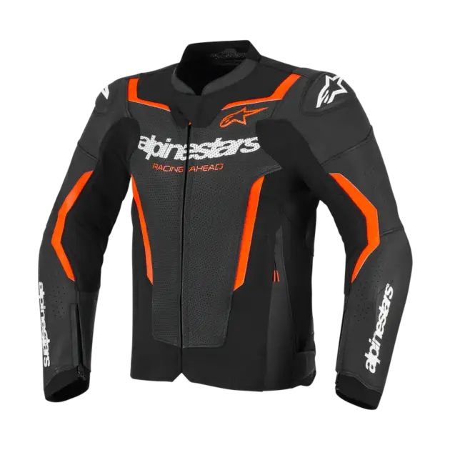 Chaqueta Alpinestars de Cuero GP FORCE AIR FLO Negro/Rojo FL