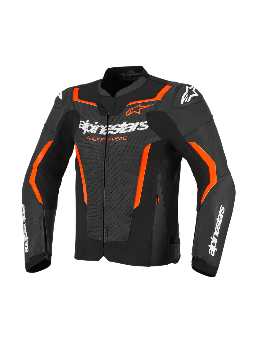 Chaqueta Alpinestars de Cuero GP FORCE AIR FLO Negro/Rojo FL