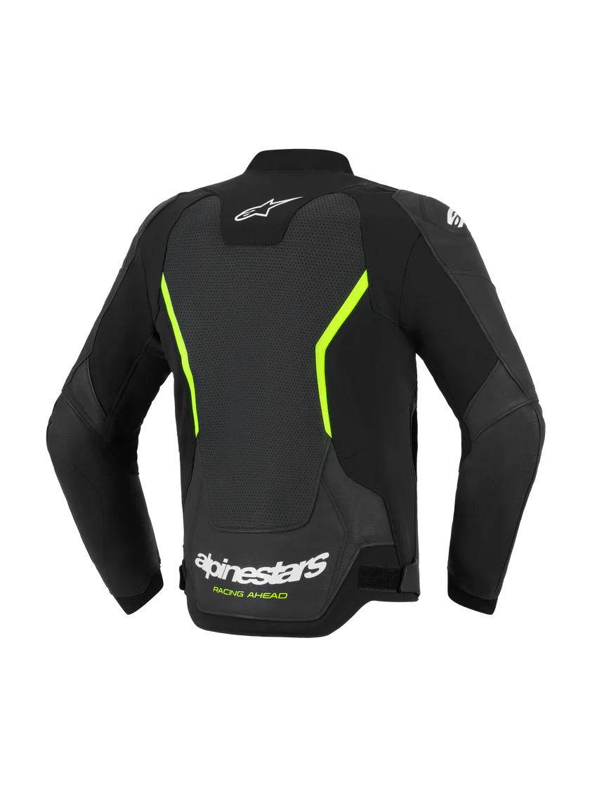 Chaqueta Alpinestars de Cuero GP FORCE AIR FLO Negro/Amarillo FL - Image 2