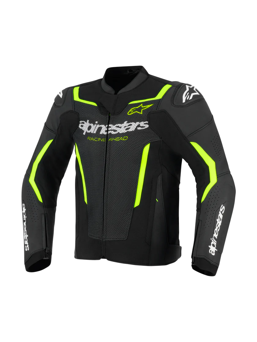 Chaqueta Alpinestars de Cuero GP FORCE AIR FLO Negro/Amarillo FL
