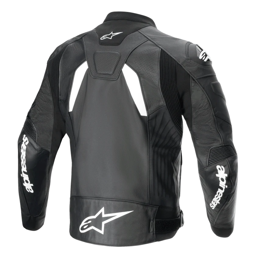 Chaqueta Alpinestars GP+ Rojo V4 AIRFLOW de Cuero Negro/Blanco - Image 2