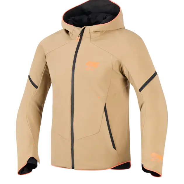 Chaqueta Alpinestars Impermeable AEROSHELL DK KHAKI/Negro/Naranja FL