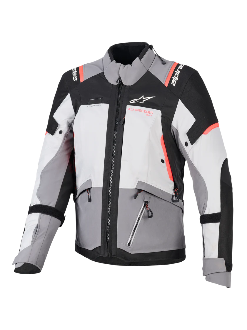 Chaqueta Alpinestars 4W ANDES V4 Drystar DK Gris/Gris/Azul/CORAL